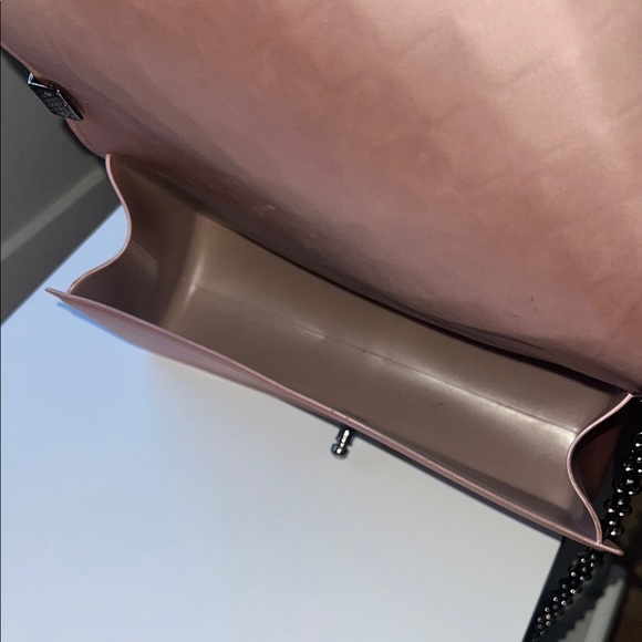 Pink Quilted Chain Shoulder Bag - Picture 6 of 7